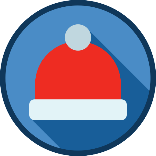 gorro de papá noel icono gratis