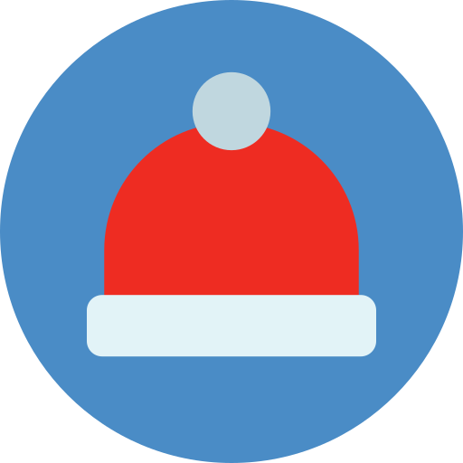 gorro de papá noel icono gratis