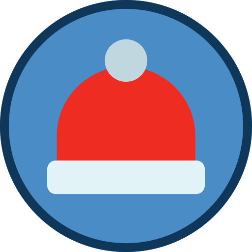 gorro de papá noel icono gratis