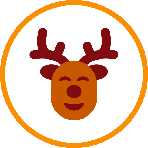 reno de navidad icono gratis