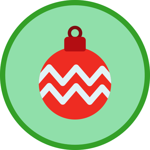 bola de navidad icono gratis