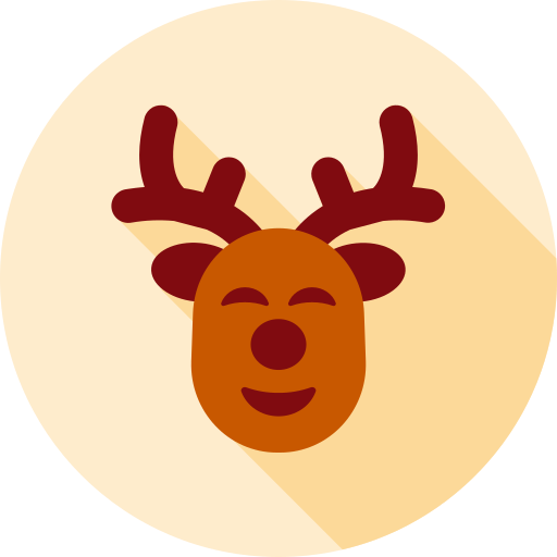 reno de navidad icono gratis