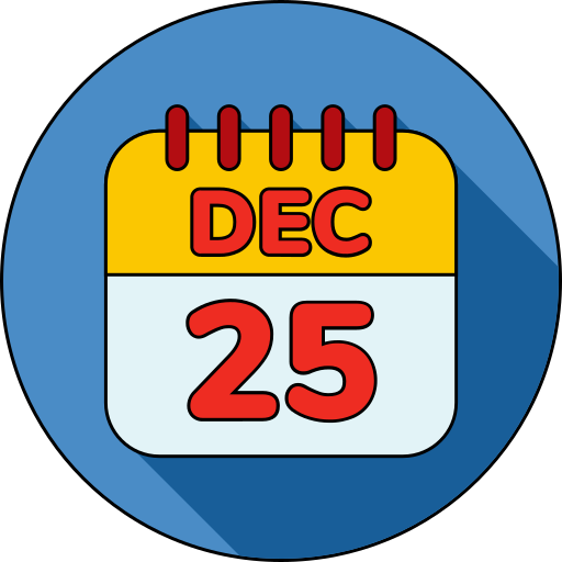 25 de diciembre icono gratis