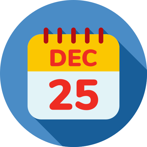 25 de diciembre icono gratis