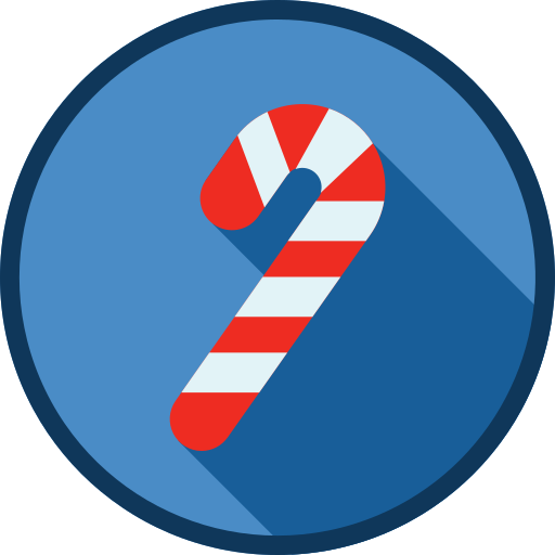 bastón de caramelo icono gratis