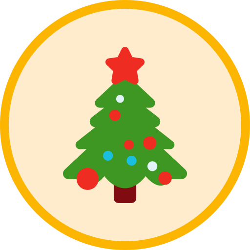 árbol de navidad icono gratis