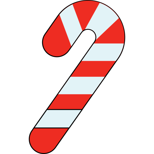 bastón de caramelo icono gratis