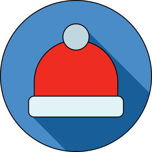 gorro de papá noel icono gratis