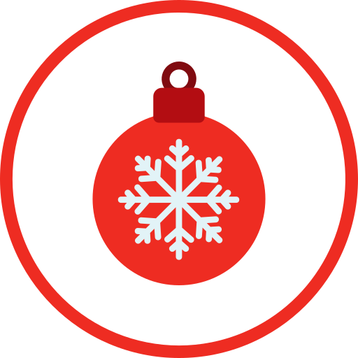 bola de navidad icono gratis