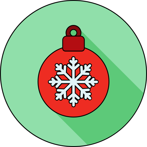 bola de navidad icono gratis