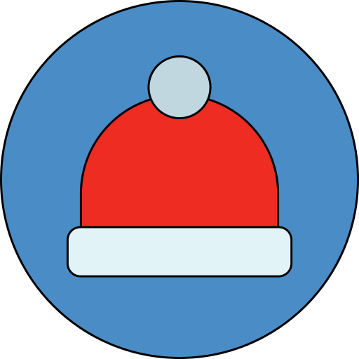 gorro de papá noel icono gratis