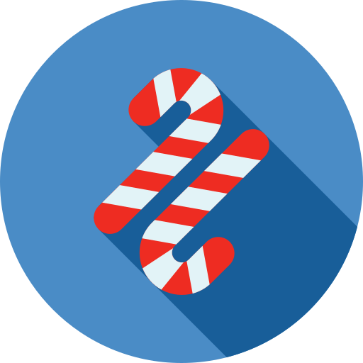 bastones de caramelo icono gratis