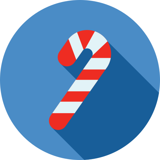 bastón de caramelo icono gratis