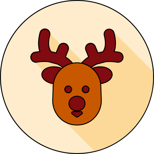 reno de navidad icono gratis