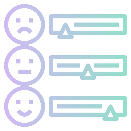escala de satisfacción icono gratis