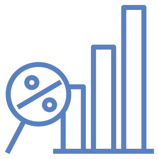 investigación de mercado icono gratis