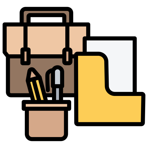 material de oficina icono gratis