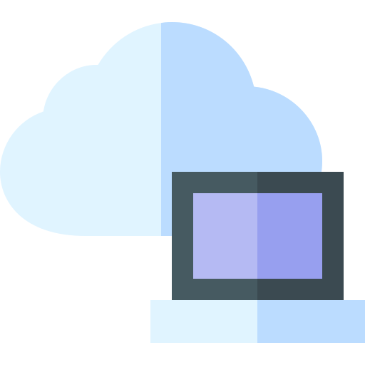 La computación en nube icono gratis
