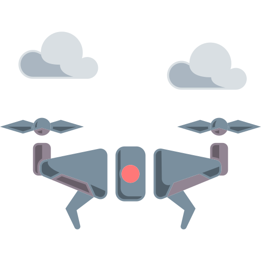 tecnología de drones icono gratis