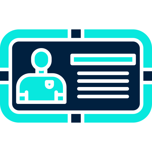 tarjeta de identificación icono gratis