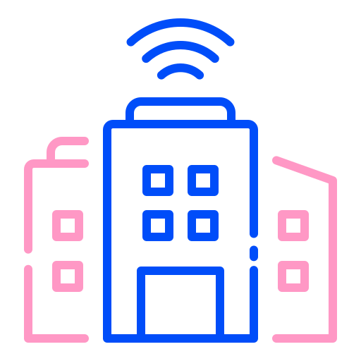 ciudades inteligentes icono gratis