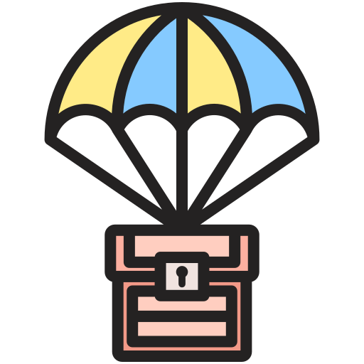 parachutisme Icône gratuit