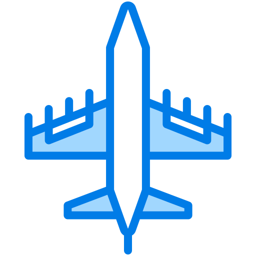 avión militar icono gratis