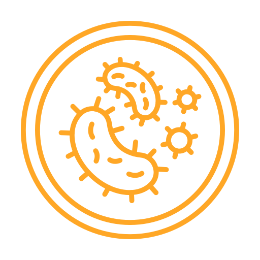 Bacteria free icon