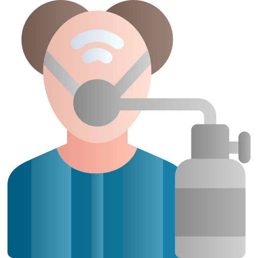 Oxygen mask free icon