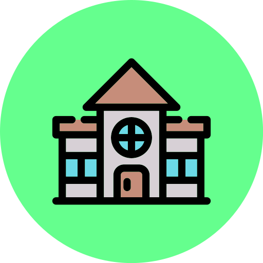 residencia de retiro icono gratis