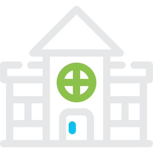 residencia de retiro icono gratis