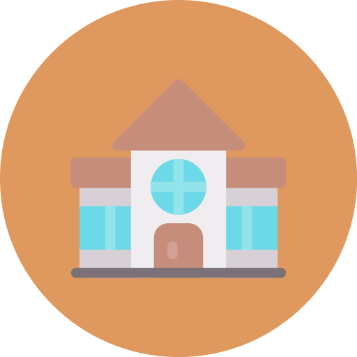 residencia de retiro icono gratis