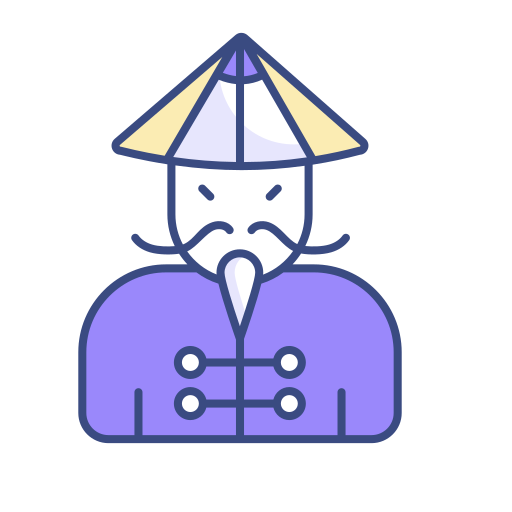 hombre chino icono gratis