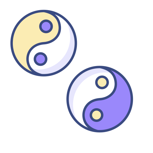 yin yang icono gratis