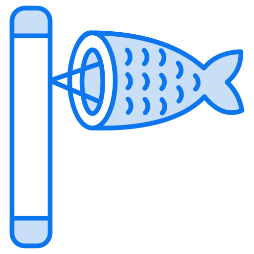 bandera de pescado icono gratis