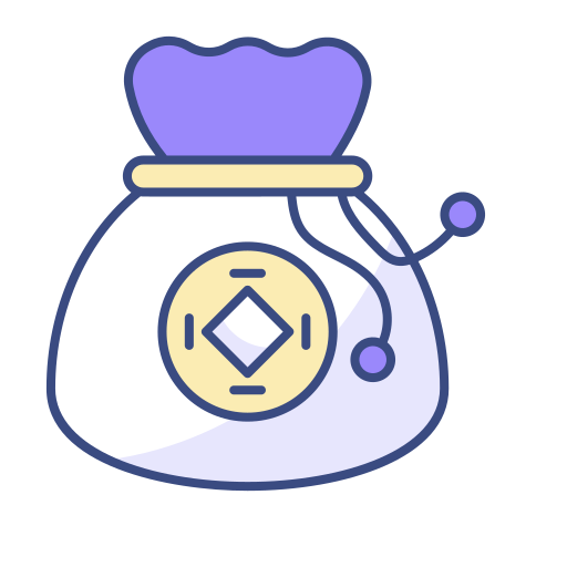 bolsa de dinero icono gratis