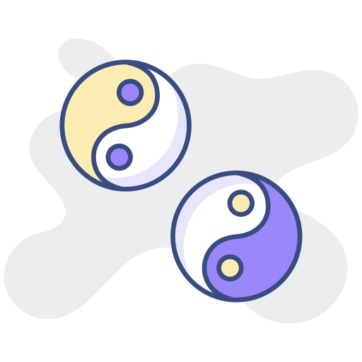 yin yang icono gratis