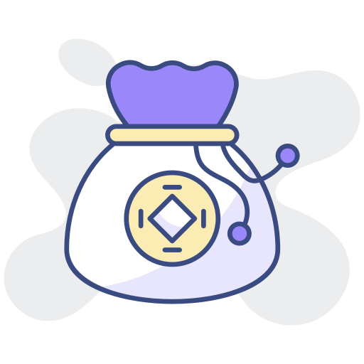 bolsa de dinero icono gratis