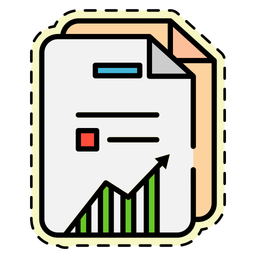 informe financiero icono gratis