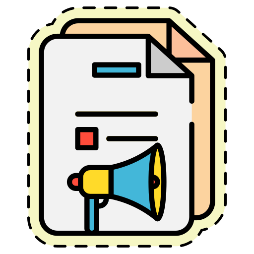 informe de marketing icono gratis