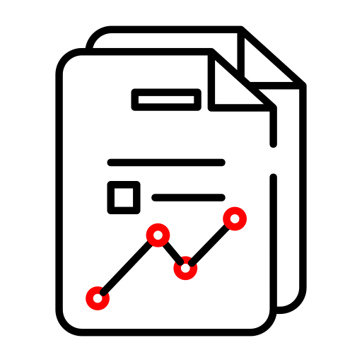 informe financiero icono gratis