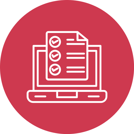 encuesta en línea icono gratis