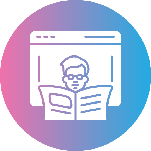 educación en línea icono gratis