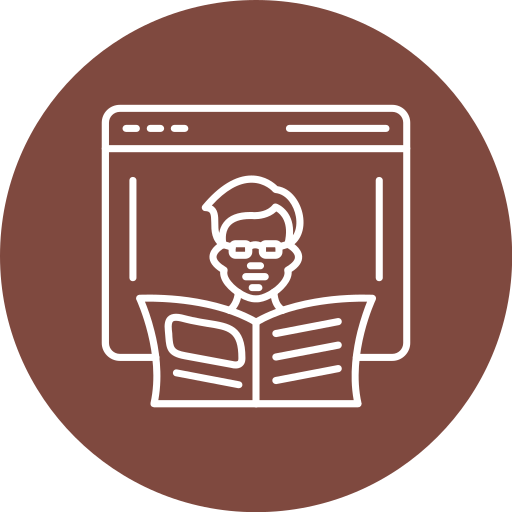 educación en línea icono gratis