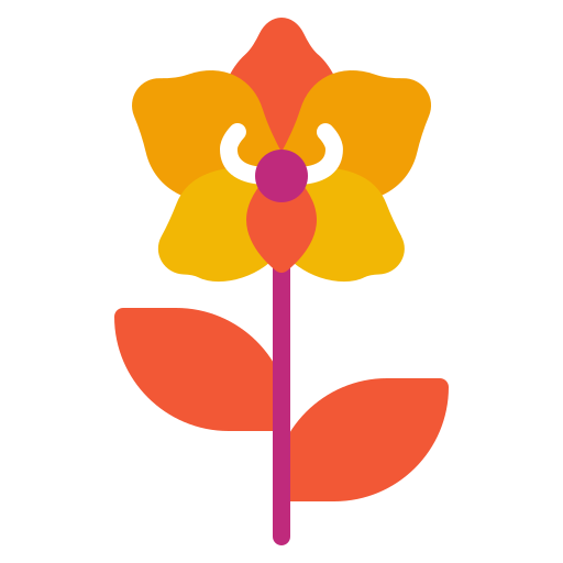 orquídea icono gratis