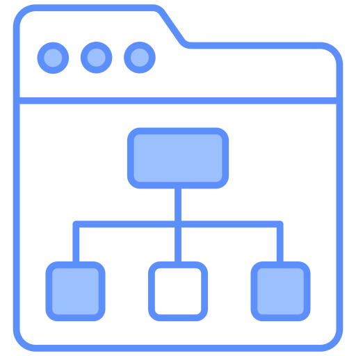 diagrama de flujo icono gratis