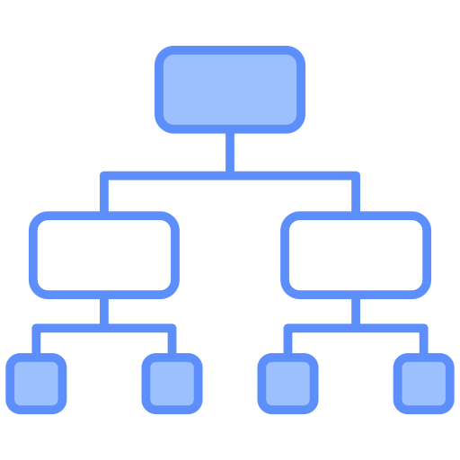 estructura jerárquica icono gratis