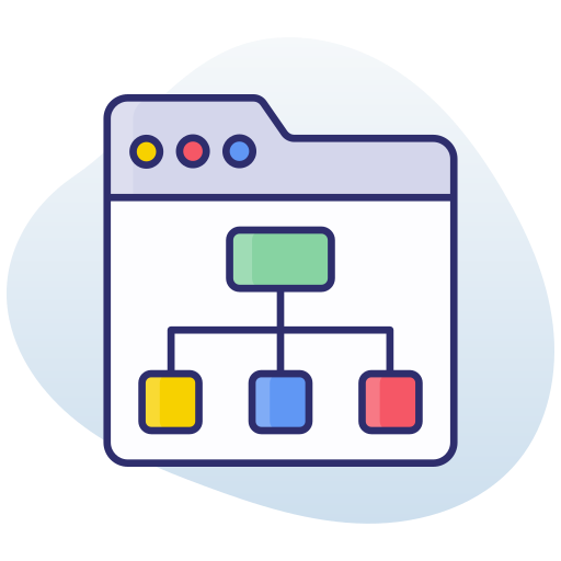 diagrama de flujo icono gratis