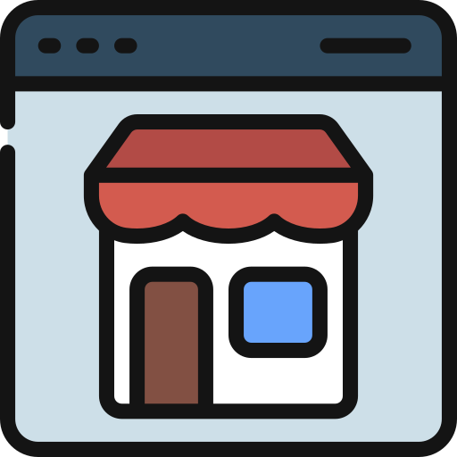 Online shop free icon