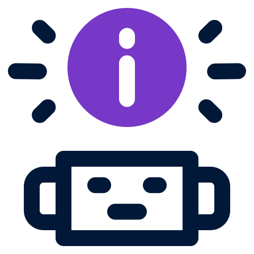 asistente de inteligencia artificial icono gratis